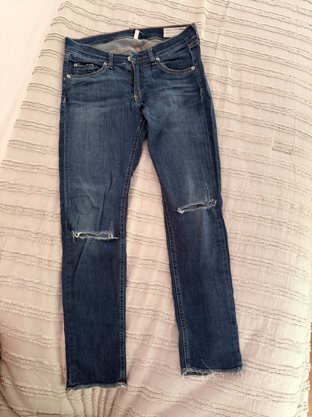 rag & bone Dark Indigo cropped Jeans
